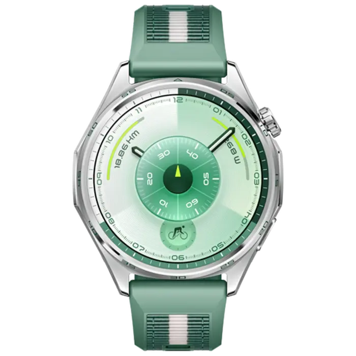 Huawei Huawei Watch GT 6 46mm Smartwatch - Zilver (Groene Band)