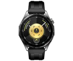 Huawei Huawei Watch GT 6 46mm Smartwatch - Grijs (Zwarte Band)