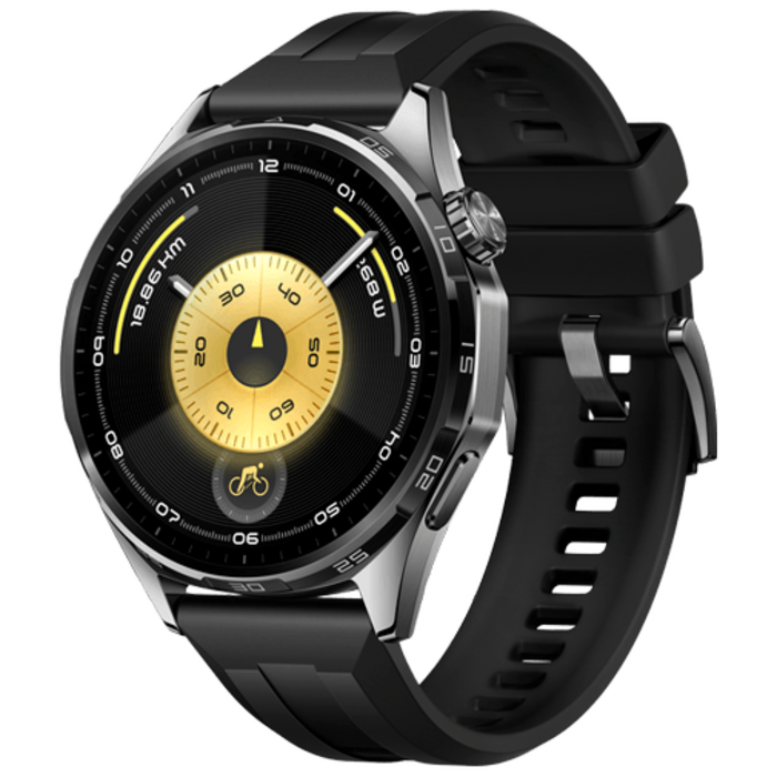 Huawei Huawei Watch GT 6 46mm Smartwatch - Grijs (Zwarte Band)