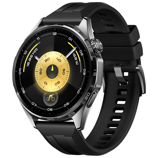 Huawei Huawei Watch GT 6 46mm Smartwatch - Grijs (Zwarte Band)