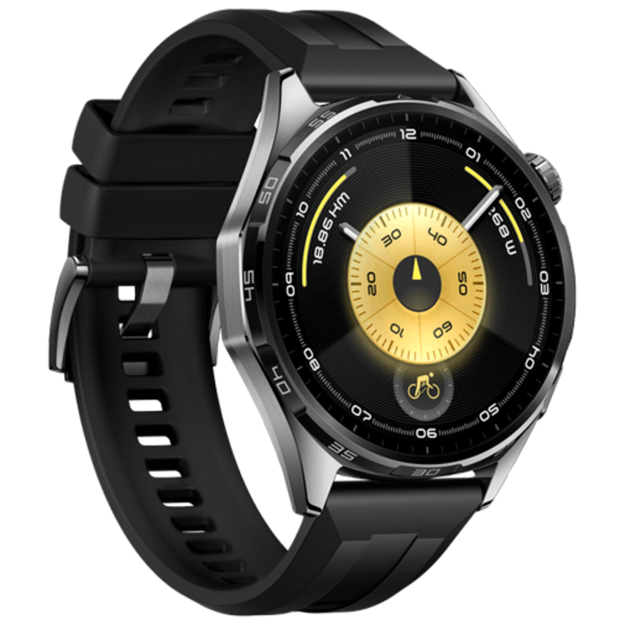 Huawei Huawei Watch GT 6 46mm Smartwatch - Grijs (Zwarte Band)
