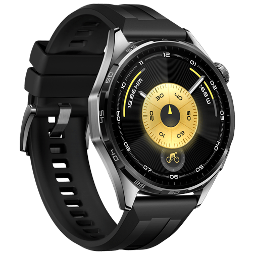Huawei Huawei Watch GT 6 46mm Smartwatch - Grijs (Zwarte Band)