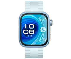 Huawei Huawei Watch Fit 4 Pro Smartwatch - Zilver met Blauwe Rubberen Band