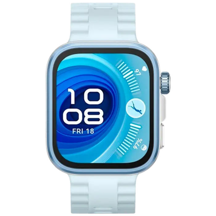 Huawei Huawei Watch Fit 4 Pro Smartwatch - Zilver met Blauwe Rubberen Band