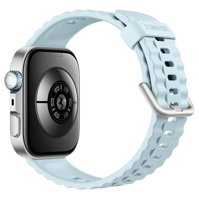 Huawei Huawei Watch Fit 4 Pro Smartwatch - Zilver met Blauwe Rubberen Band