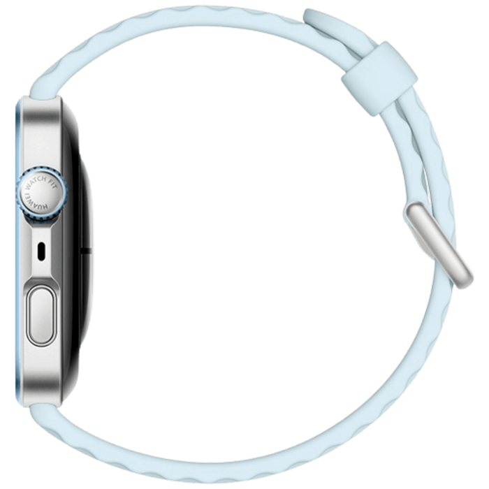 Huawei Huawei Watch Fit 4 Pro Smartwatch - Zilver met Blauwe Rubberen Band