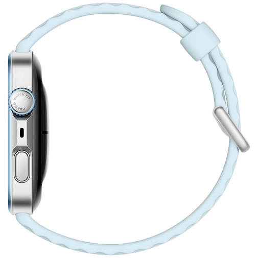 Huawei Huawei Watch Fit 4 Pro Smartwatch - Zilver met Blauwe Rubberen Band