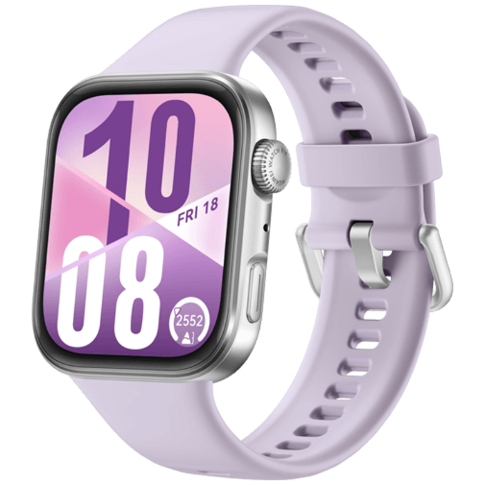 Huawei Huawei Watch Fit 4 Smartwatch - Zilver (Paarse Band)