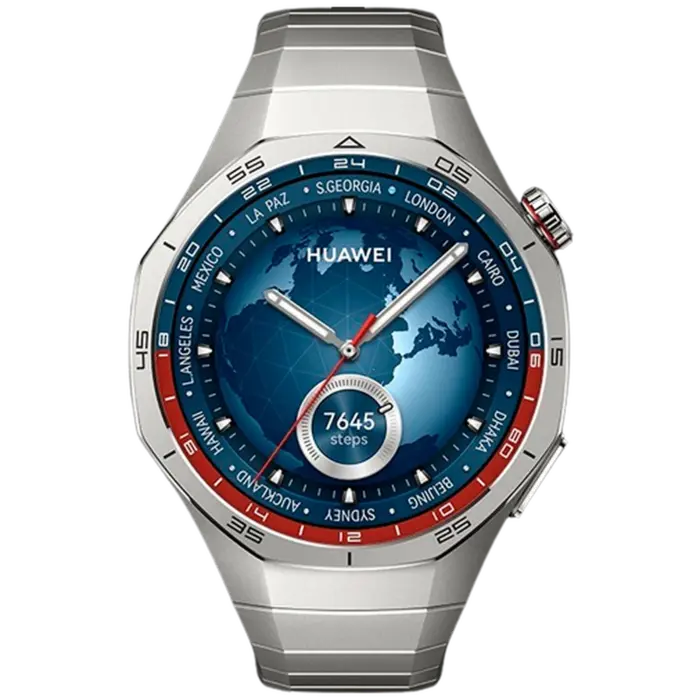 Huawei Huawei Watch GT 5 Pro 46mm Smartwatch - Zilver met Metalen Band