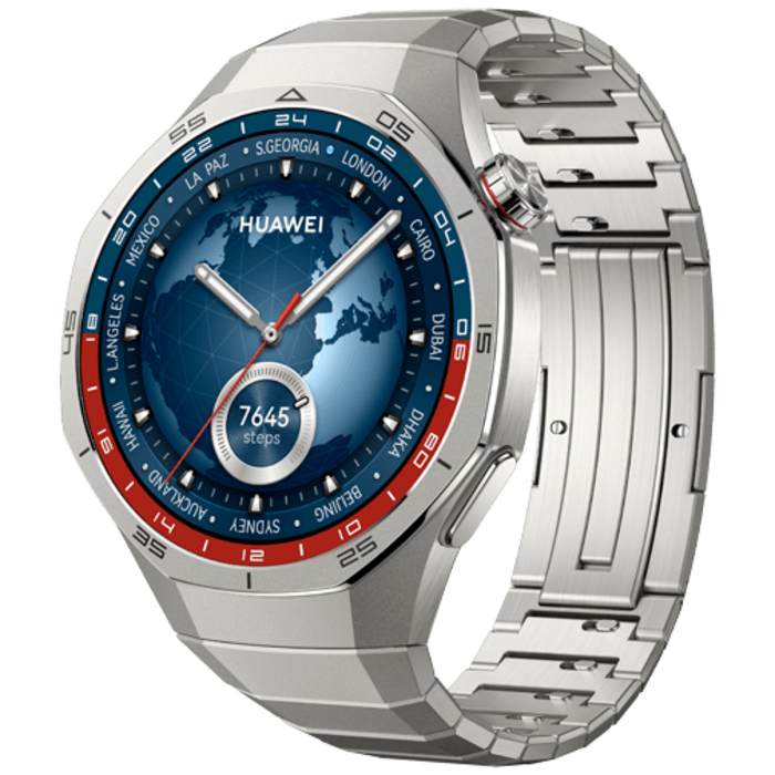 Huawei Huawei Watch GT 5 Pro 46mm Smartwatch - Zilver met Metalen Band
