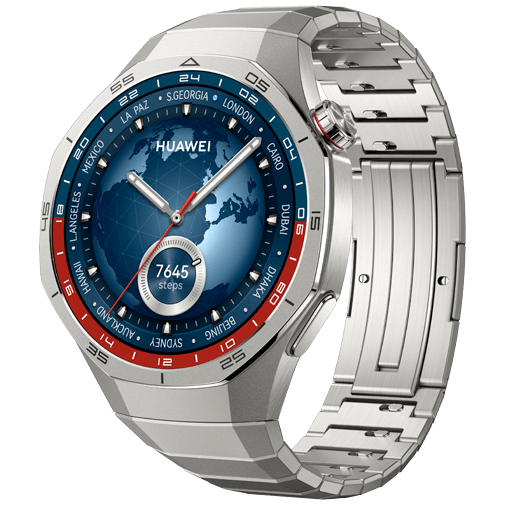 Huawei Huawei Watch GT 5 Pro 46mm Smartwatch - Zilver met Metalen Band