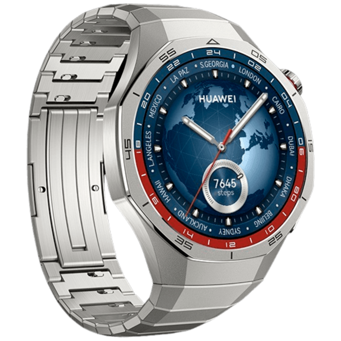 Huawei Huawei Watch GT 5 Pro 46mm Smartwatch - Zilver met Metalen Band