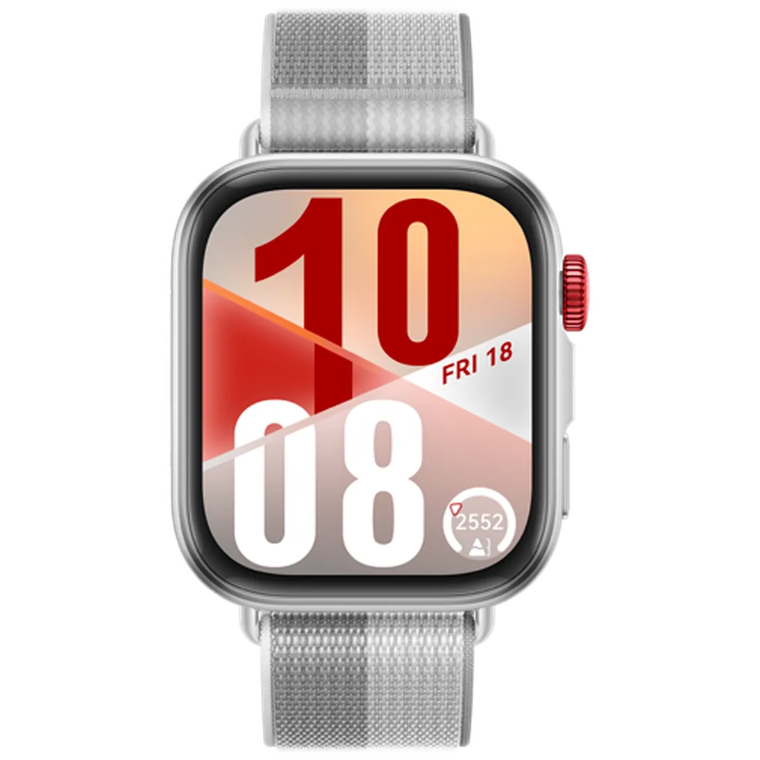 Huawei Huawei Watch Fit 4 Smartwatch - Zilver met Grijze Nylon Band