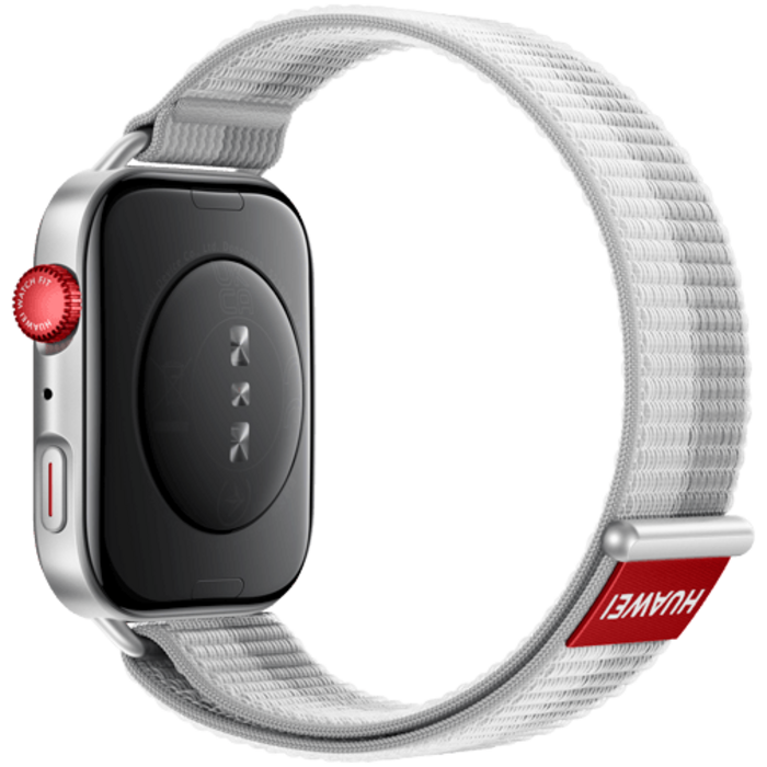 Huawei Huawei Watch Fit 4 Smartwatch - Zilver met Grijze Nylon Band