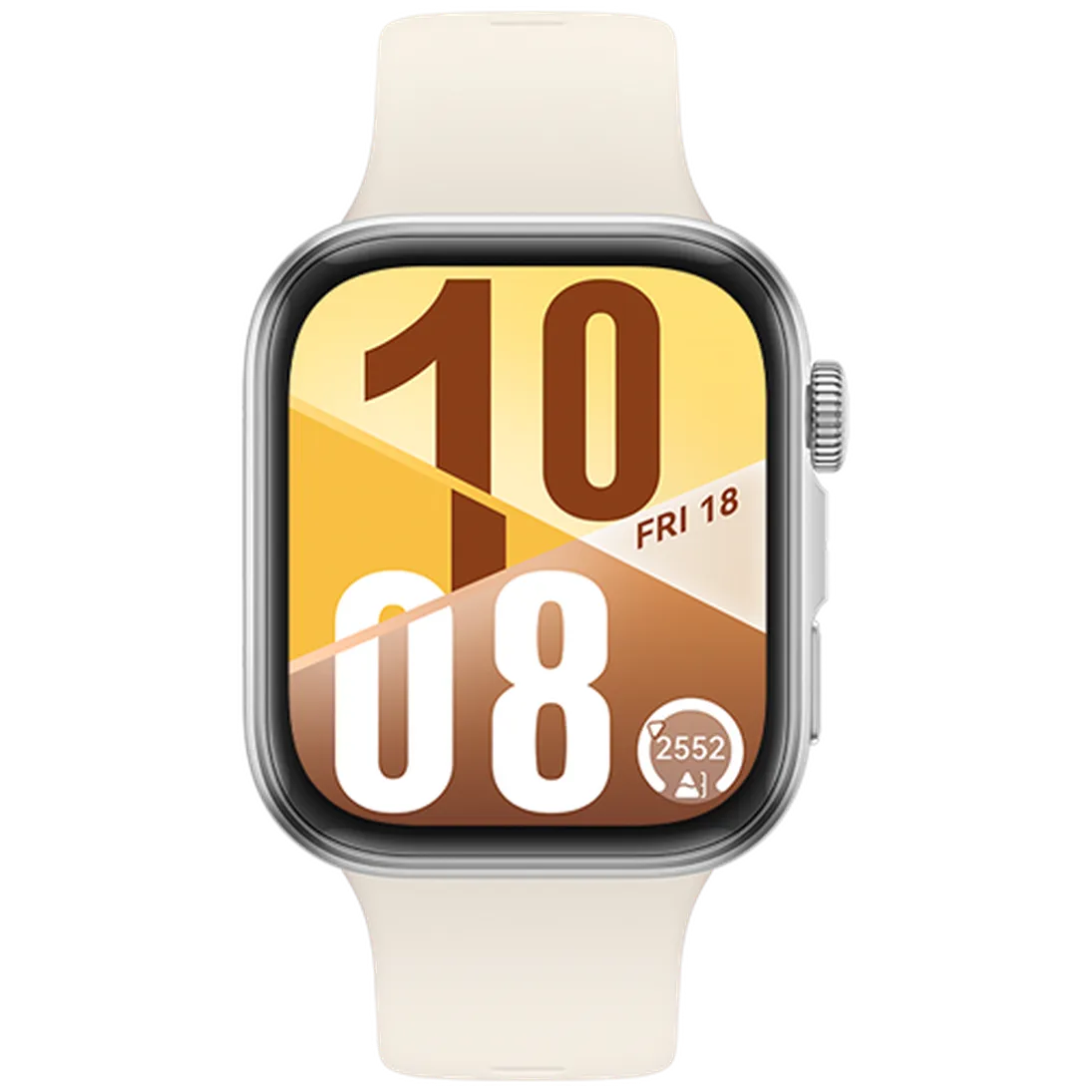 Huawei Huawei Watch Fit 4 Smartwatch - Zilver met Witte Rubberen Band