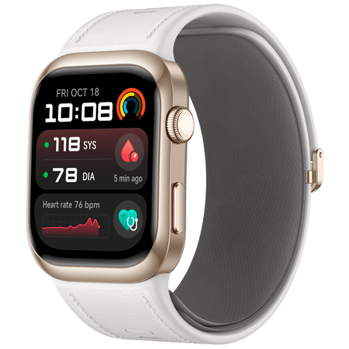 Huawei Huawei Watch D2 Smartwatch - Goud met Witte Band