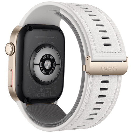 Huawei Huawei Watch D2 Smartwatch - Goud met Witte Band
