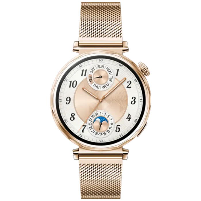 Huawei Huawei Watch GT 5 41mm Smartwatch - Goud met Milanese Band