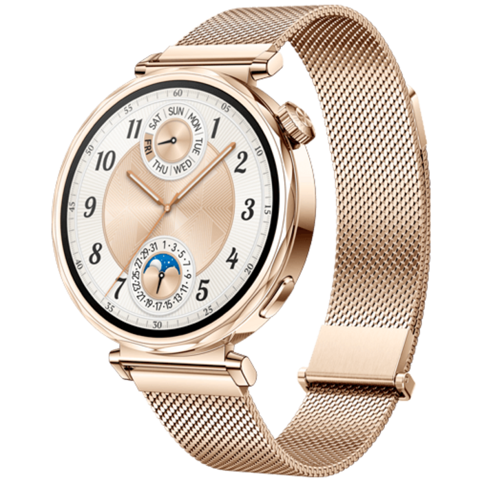 Huawei Huawei Watch GT 5 41mm Smartwatch - Goud met Milanese Band
