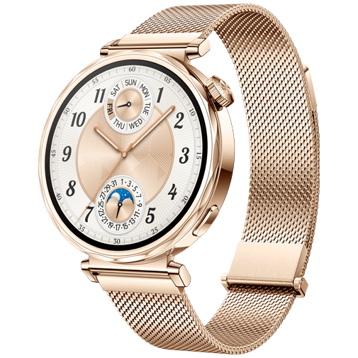Huawei Huawei Watch GT 5 41mm Smartwatch - Goud met Milanese Band