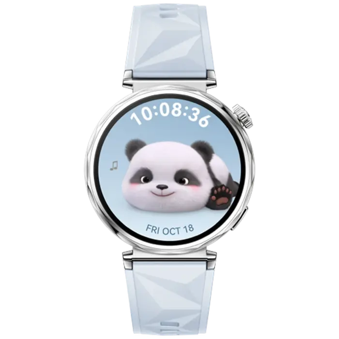Huawei Huawei Watch GT 5 41mm Smartwatch Zilver - Blauwe Rubberen Band