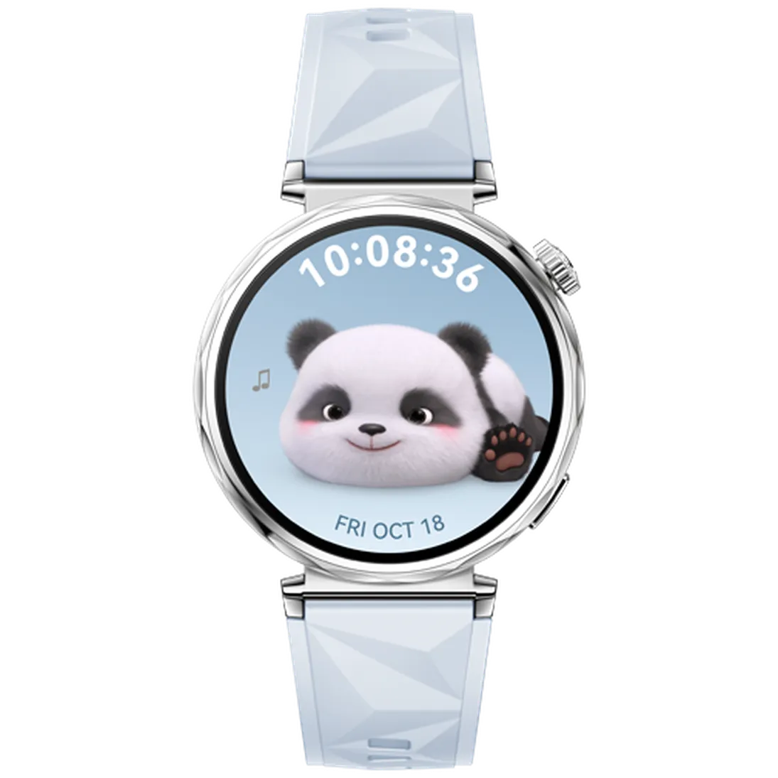 Huawei Huawei Watch GT 5 41mm Smartwatch Zilver - Blauwe Rubberen Band