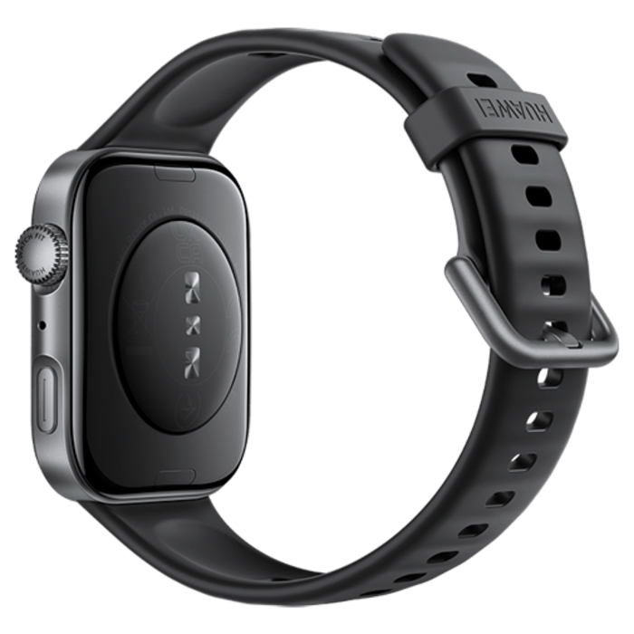 Huawei Huawei Watch Fit 4 Smartwatch - Grijs met Zwarte Rubberen Band