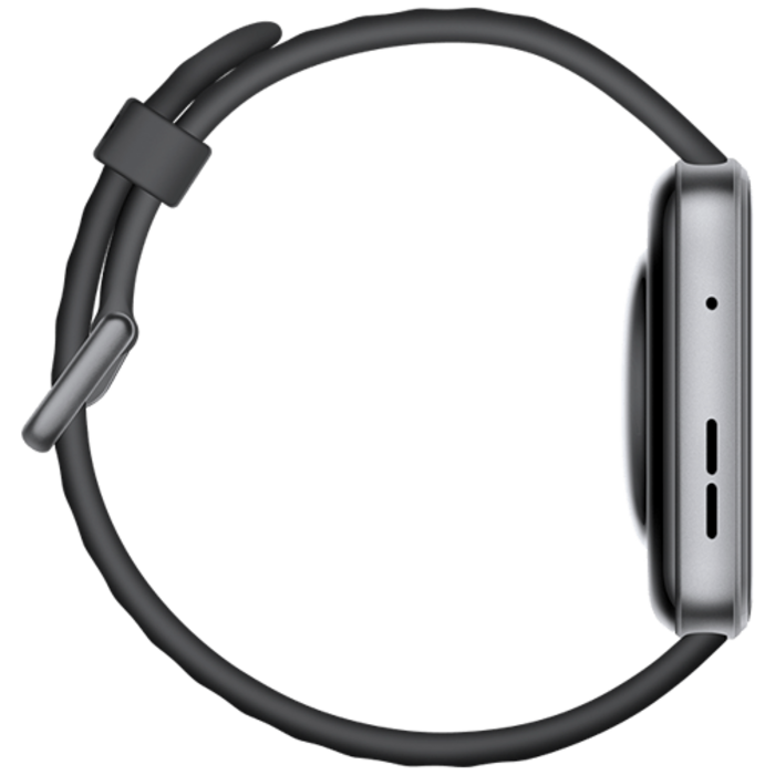 Huawei Huawei Watch Fit 4 Smartwatch - Grijs met Zwarte Rubberen Band