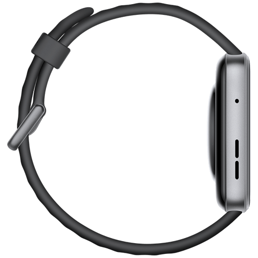 Huawei Huawei Watch Fit 4 Smartwatch - Grijs met Zwarte Rubberen Band