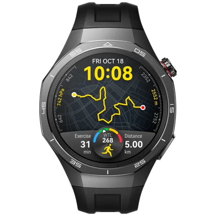 Huawei Huawei Watch GT 5 Pro 46mm Smartwatch - Zwart (Rubberen Band)