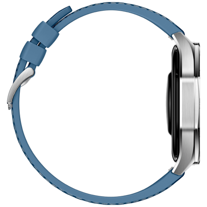 Huawei Huawei Watch GT 5 46mm Smartwatch - Zilver met Blauwe Textiel Band