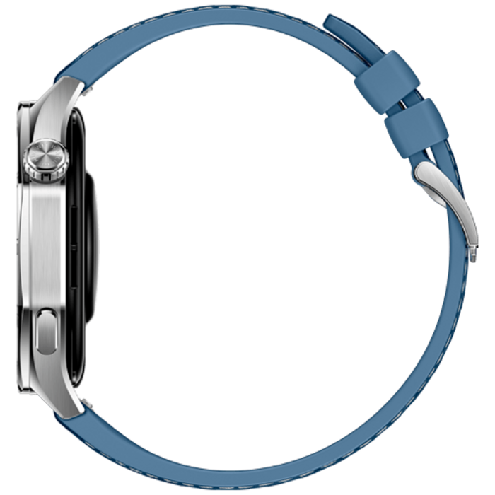 Huawei Huawei Watch GT 5 46mm Smartwatch - Zilver met Blauwe Textiel Band