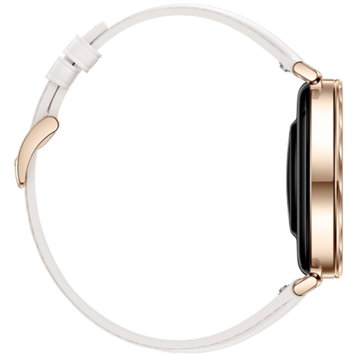 Huawei Huawei Watch GT 5 41mm Smartwatch - Goud met Witte Leren Band