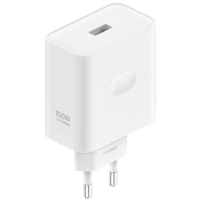 Oppo OPPO SuperVOOC Snellader 100W + USB-A naar USB-C Kabel Wit