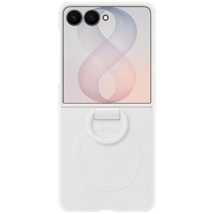 Samsung Samsung Siliconen Back Cover met Ring Wit voor Galaxy Z Flip 8