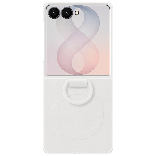 Samsung Samsung Siliconen Back Cover met Ring Wit voor Galaxy Z Flip 8