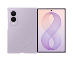 Samsung Samsung Galaxy Z Fold 8 Siliconen Back Cover Magnetisch - Paars