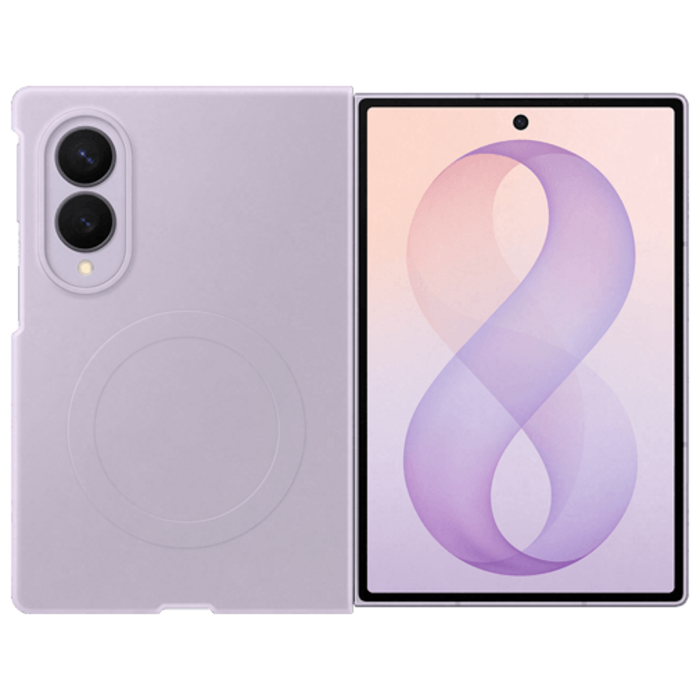 Samsung Samsung Galaxy Z Fold 8 Siliconen Back Cover Magnetisch - Paars