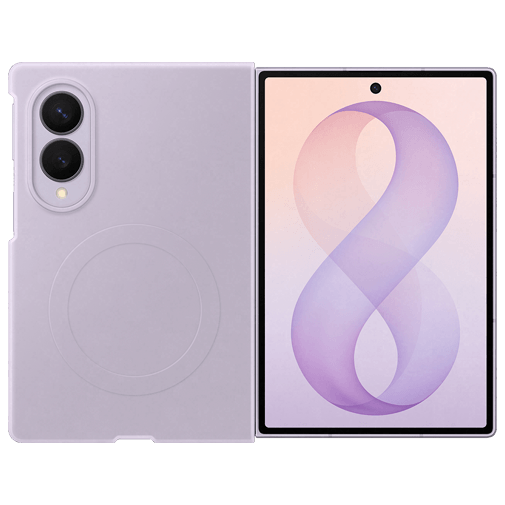 Samsung Samsung Galaxy Z Fold 8 Siliconen Back Cover Magnetisch - Paars