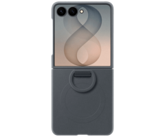 Samsung Samsung Galaxy Z Flip8 Siliconen Back Cover met Ring Zwart