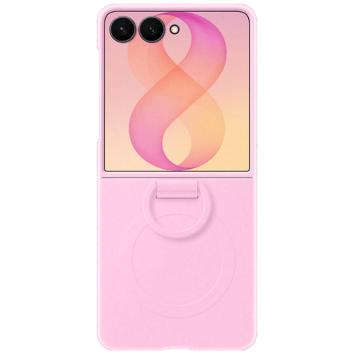 Samsung Samsung Siliconen Back Cover met Ring Roze Galaxy Z Flip 8