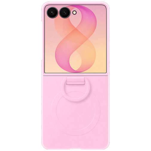 Samsung Samsung Siliconen Back Cover met Ring Roze Galaxy Z Flip 8