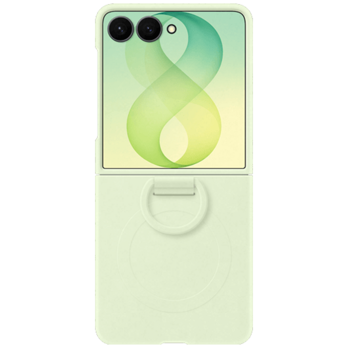 Samsung Samsung Siliconen Back Cover met Ring Groen - Galaxy Z Flip 8