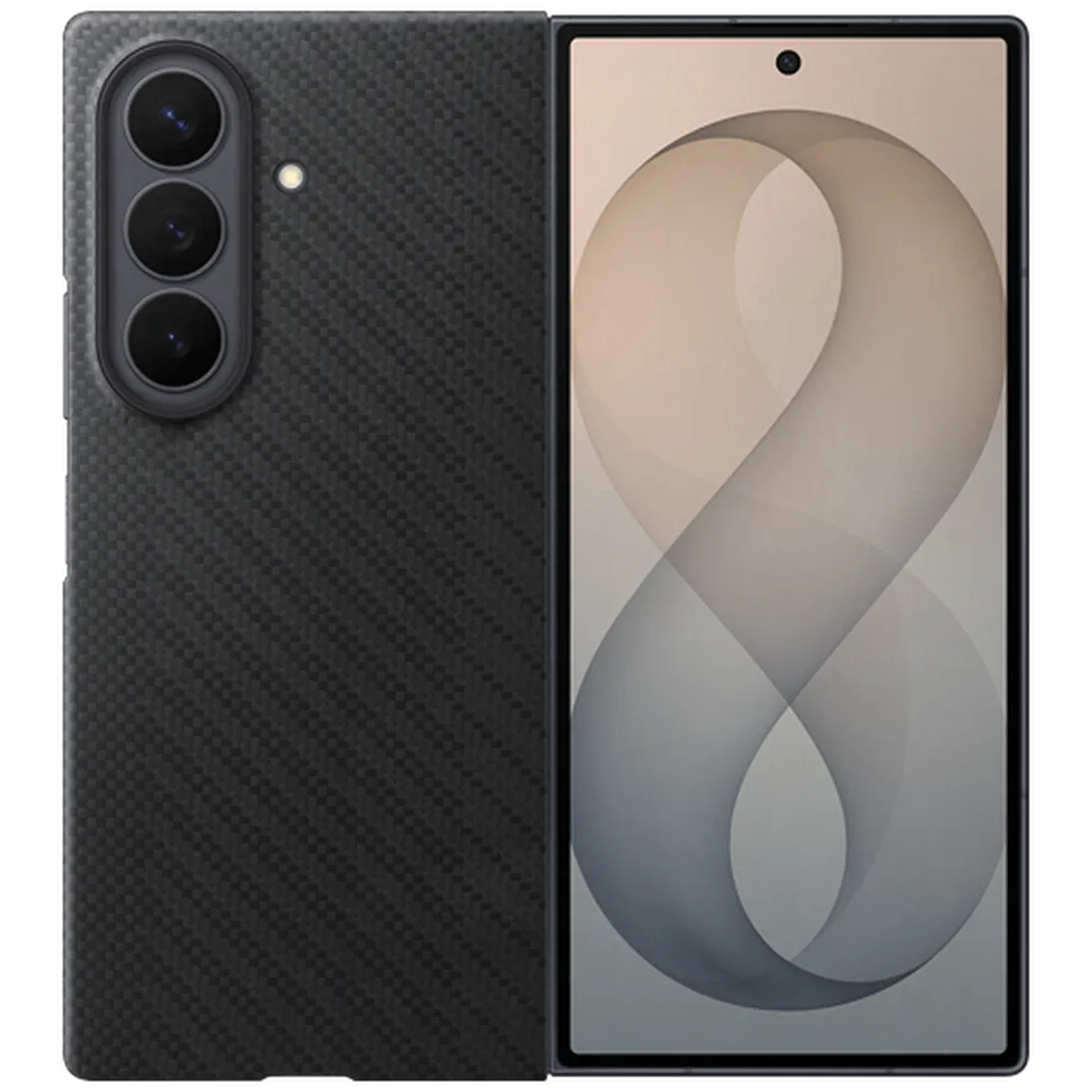 Samsung Samsung Carbon Back Cover Zwart Magnetisch (Galaxy Z Fold 8 Ultra)