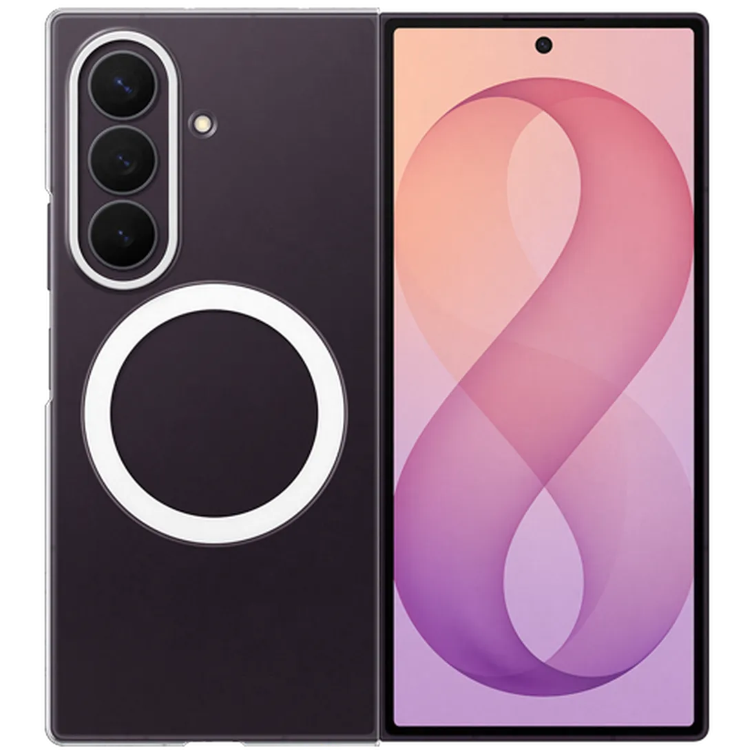 Samsung Samsung Transparante Magnetische Back Cover voor Galaxy Z Fold 8 Ultra