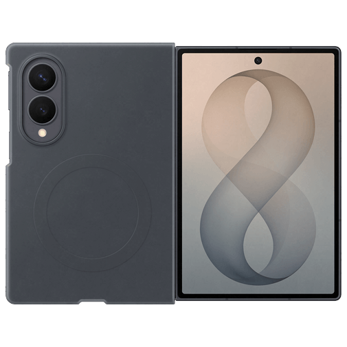 Samsung Samsung Galaxy Z Fold 8 Siliconen Back Cover Magnetisch - Zwart