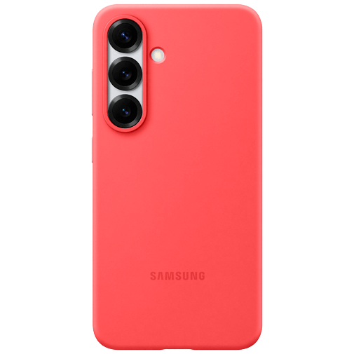 Samsung Samsung Siliconen Back Cover Rood - Galaxy S25