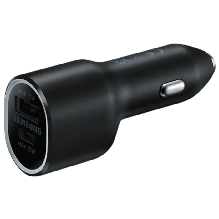 Samsung Samsung EP-L4020 Dual Autolader 40W (25W USB-C + 15W) - Zwart