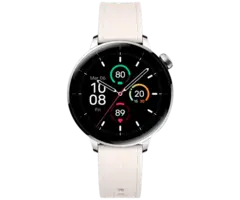 OnePlus OnePlus Watch 3 Smartwatch - 43mm - Zilver (Witte Rubberen Band)