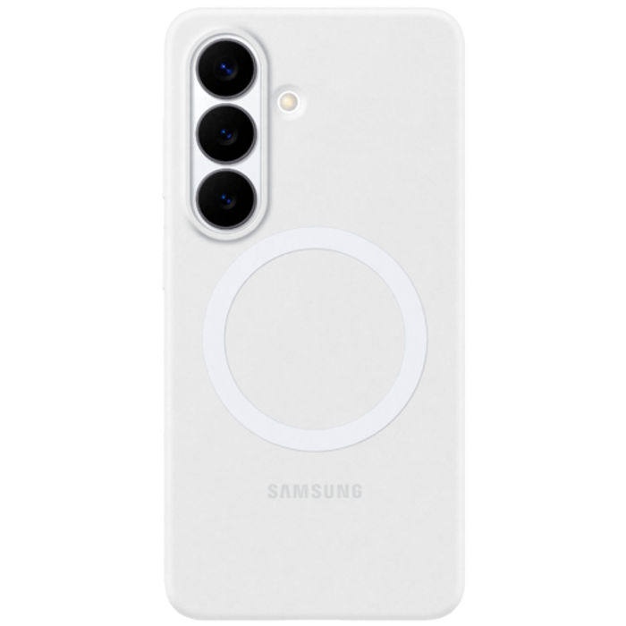 Samsung Samsung Galaxy S26+ Siliconen Back Cover Magnetisch - Wit